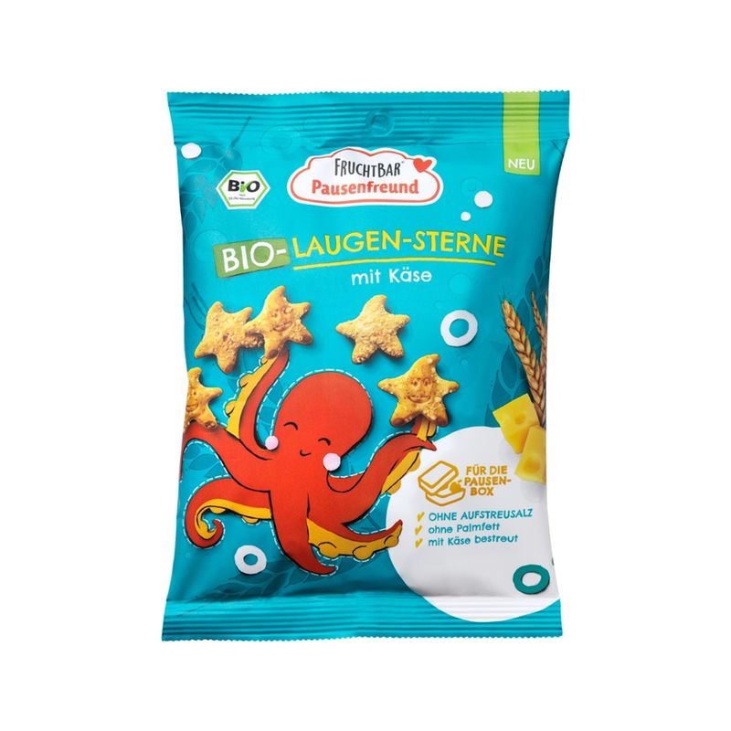 FruchtBar Pausenfreund  FruchtBar Pausenfreund – Bio-Laugen-Sterne mit Käse - Produktbild