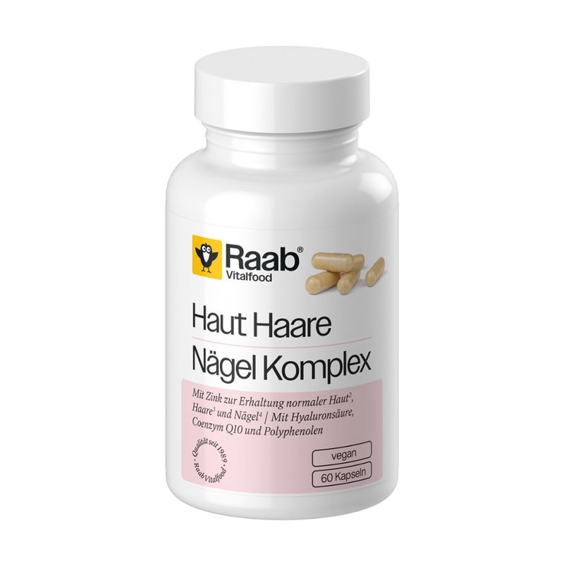 Raab Vitalfood Haut Haare Nägel Komplex Kps 60 Stk à 500 mg - Produktbild