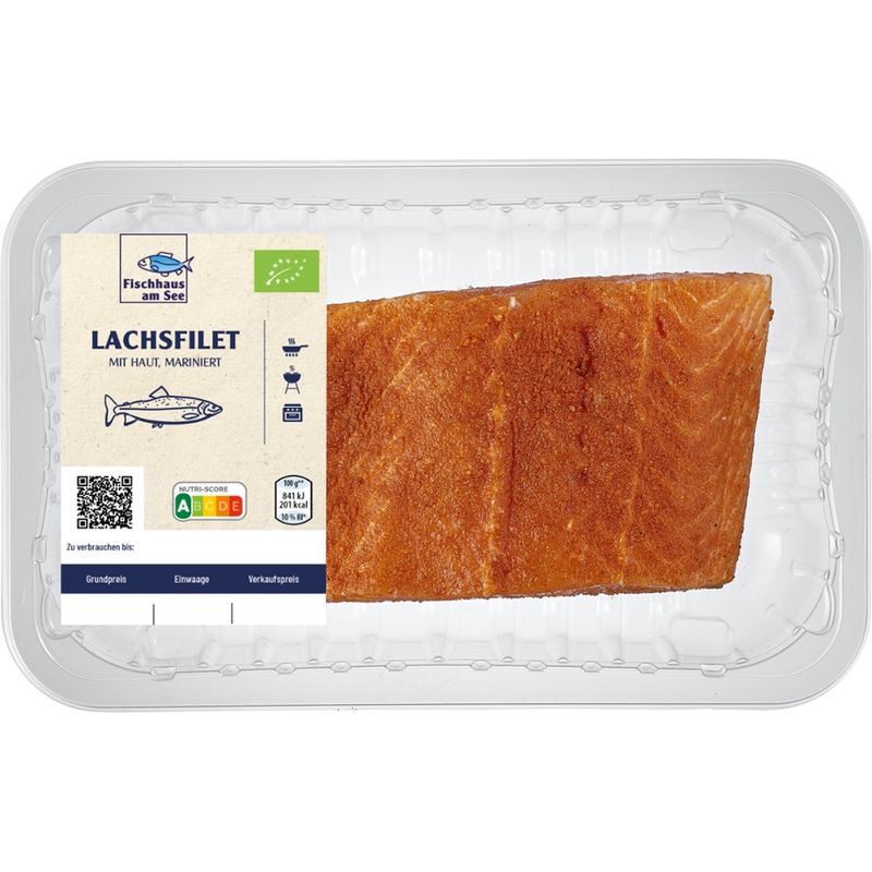 Fischhaus am See Lachsfilet mit Haut mariniert - Produktbild