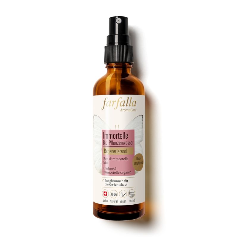 farfalla Immortelle, Bio-Pflanzenwasser 75ml, regenerierend - Produktbild