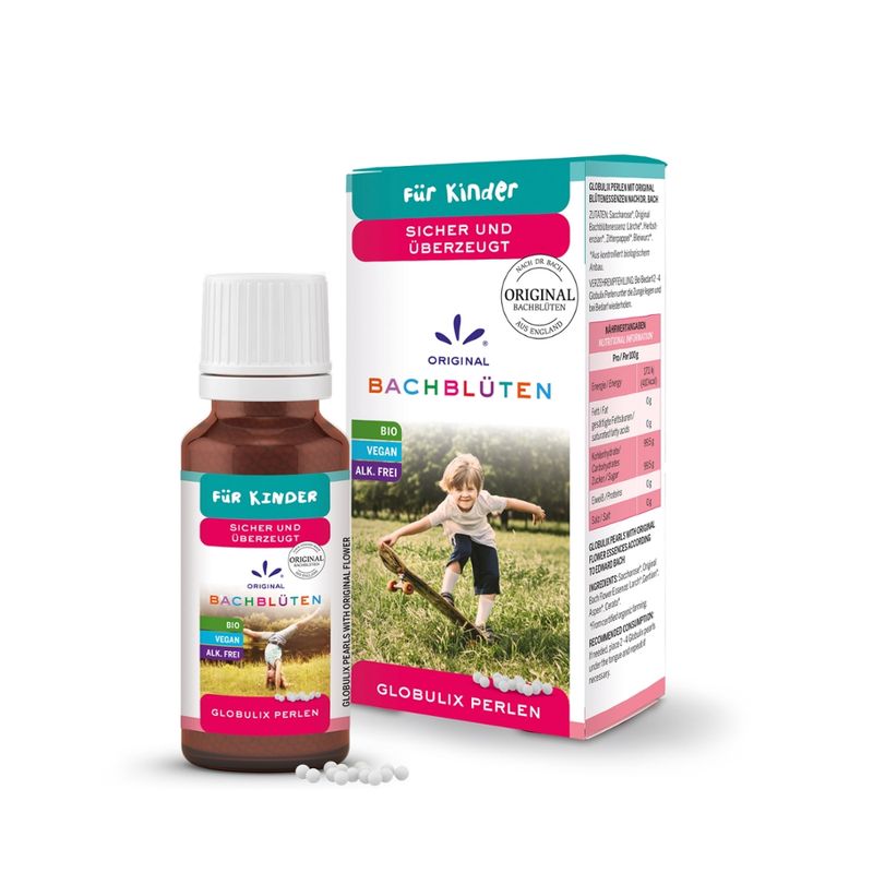 Lemon Pharma Bachblüten für Kinder Globulix Perlen Wachsam und Beständig mit original Blütenessenzen nach Dr. Bach - Produktbild