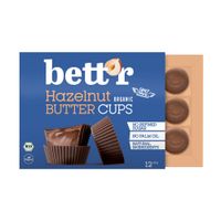  Box of hazelnut butter cups, Bio Bett`r 156 g (12x13 g) - Produktbild