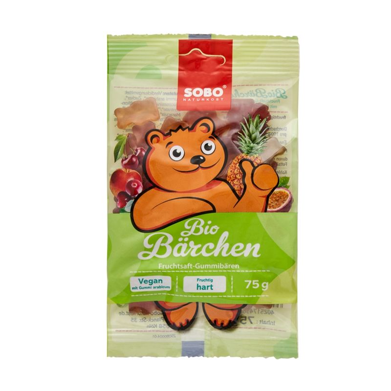 Sobo Bio-Bärchen ohne Gelatine, mit Gummi arabicum - Produktbild