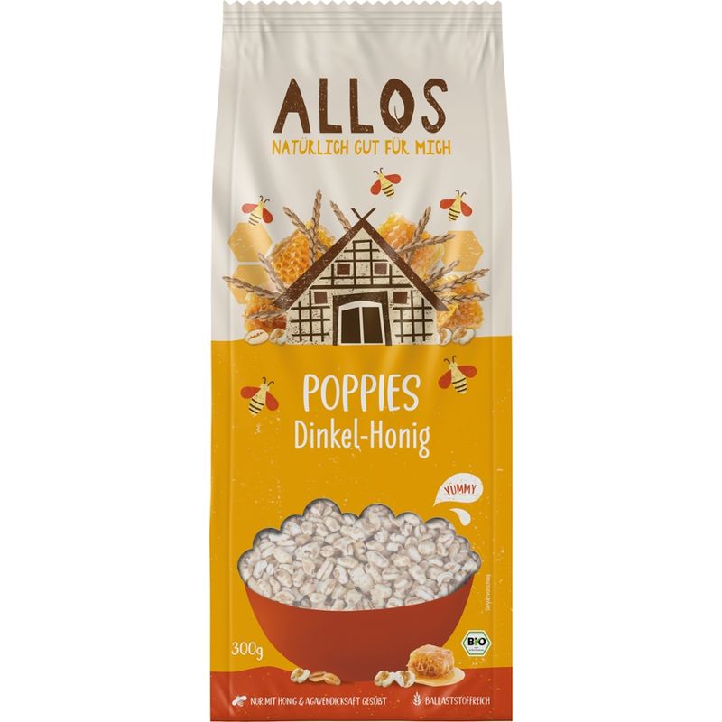 Allos Poppies Dinkel-Honig - Produktbild