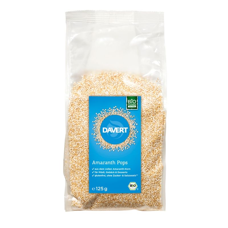 Davert Amaranth Pops glutenfrei 125g - Produktbild