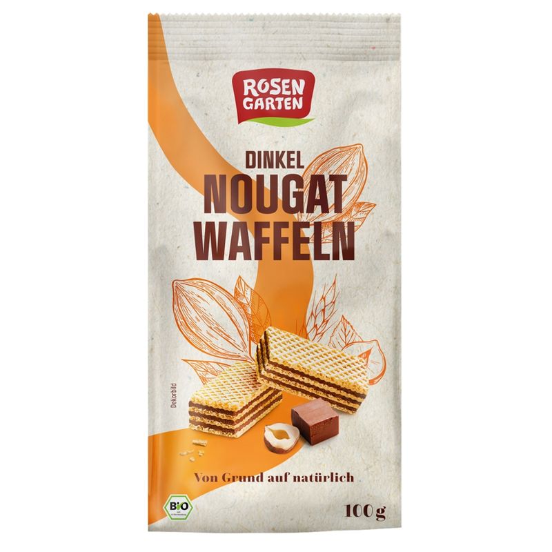Rosengarten Dinkel-Nougat-Waffeln - Produktbild