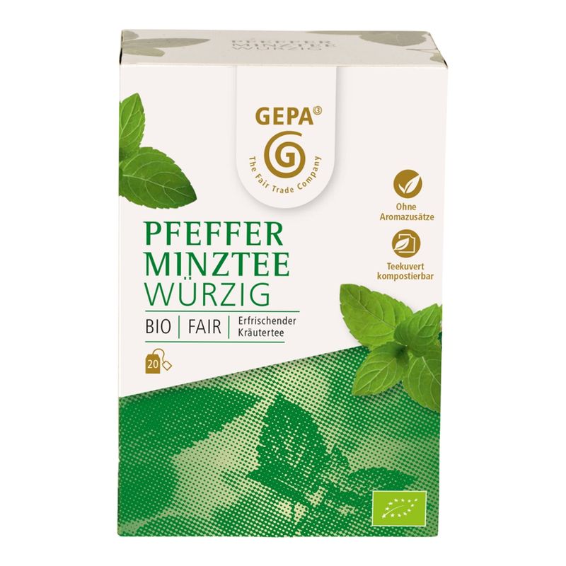 GEPA - The Fair Trade Company Bio Pfefferminz Tee Würzig - Produktbild