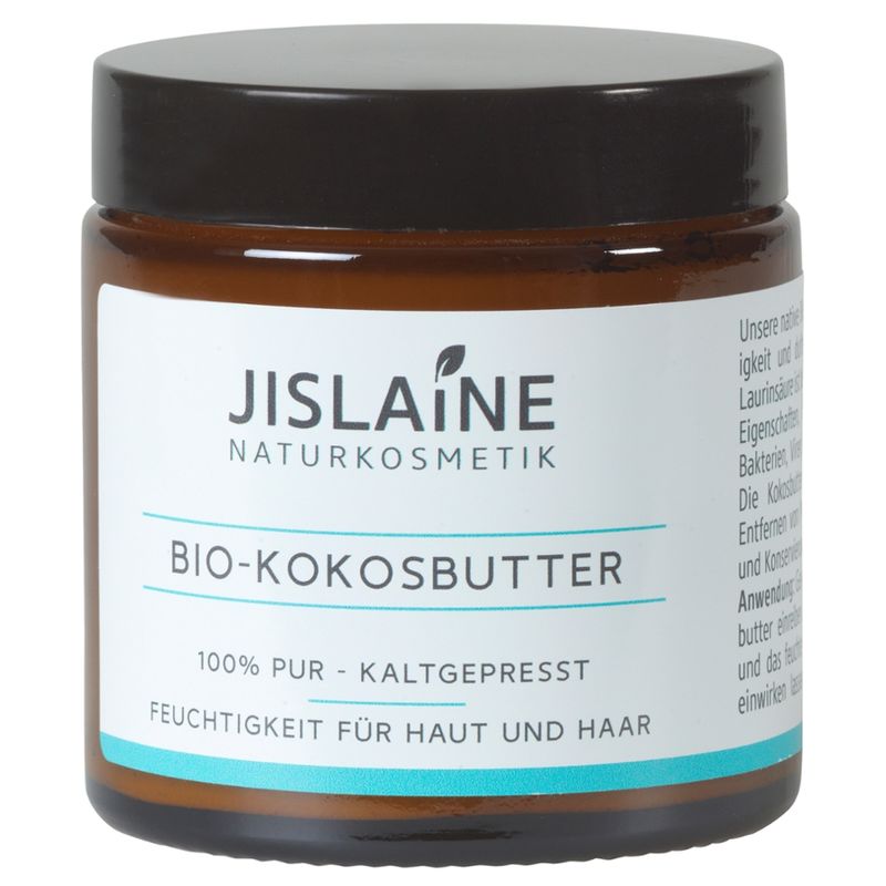 Jislaine Naturkosmetik Bio-Kokosbutter - kaltgepresst, 100g - Produktbild