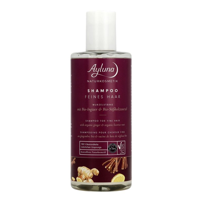 Ayluna Shampoo Feines Haar Wurzelstärke mit Bio-Ingwer & Bio-Süßholzwurzel - Produktbild