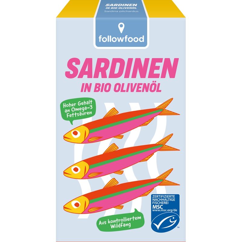 followfood MSC Sardinen in Bio Olivenöl - Produktbild