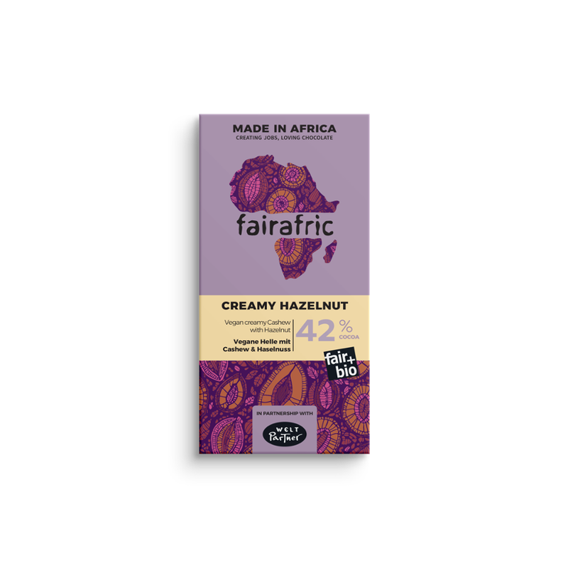 fairafric 42% Vegane Helle mit Cashew & Haselnuss Bio - Produktbild