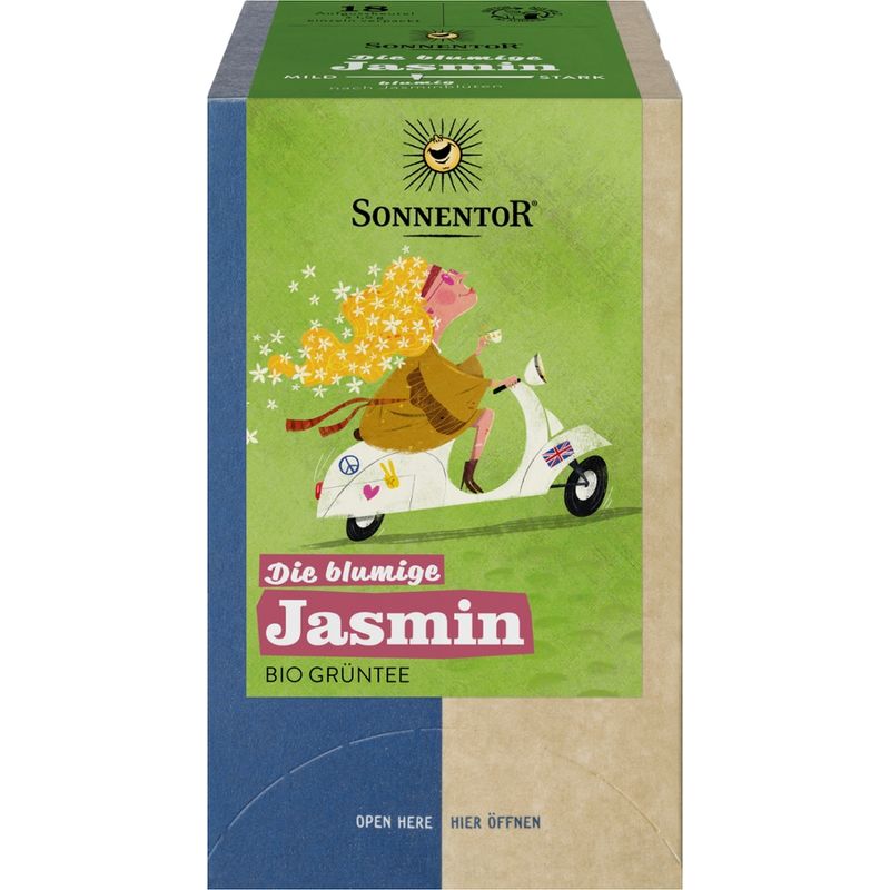 Sonnentor Die blumige Jasmin Tee, Doppelkammerbeutel - Produktbild