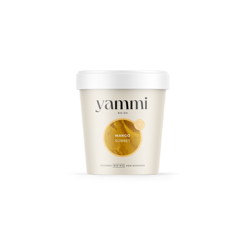 yammi BIO-EIS Mango-Sorbet, Familienbecher - Produktbild