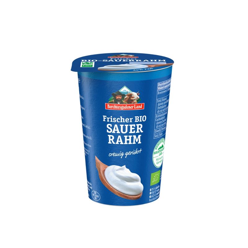 Berchtesgadener Land Bio Frischer Bio-Sauerrahm 10% Fett NL-Fair - Produktbild