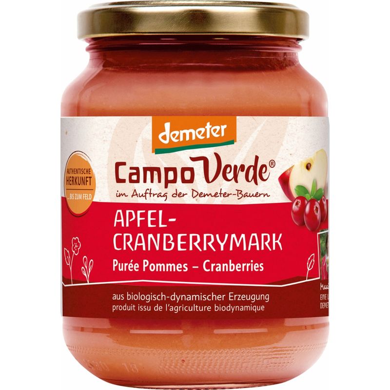 Campo Verde CV demeter Apfel-Cranberrymark 360g - Produktbild