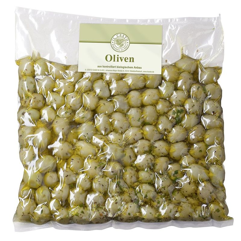 Il Cesto Griech. Oliven grün mit Zitrone gefüllt mariniert - Produktbild