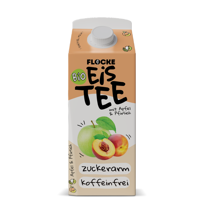 FLOCKE FLOCKE FLORA - BIO GUT TEE - Apfel & Pfirsich (750ml) - Produktbild