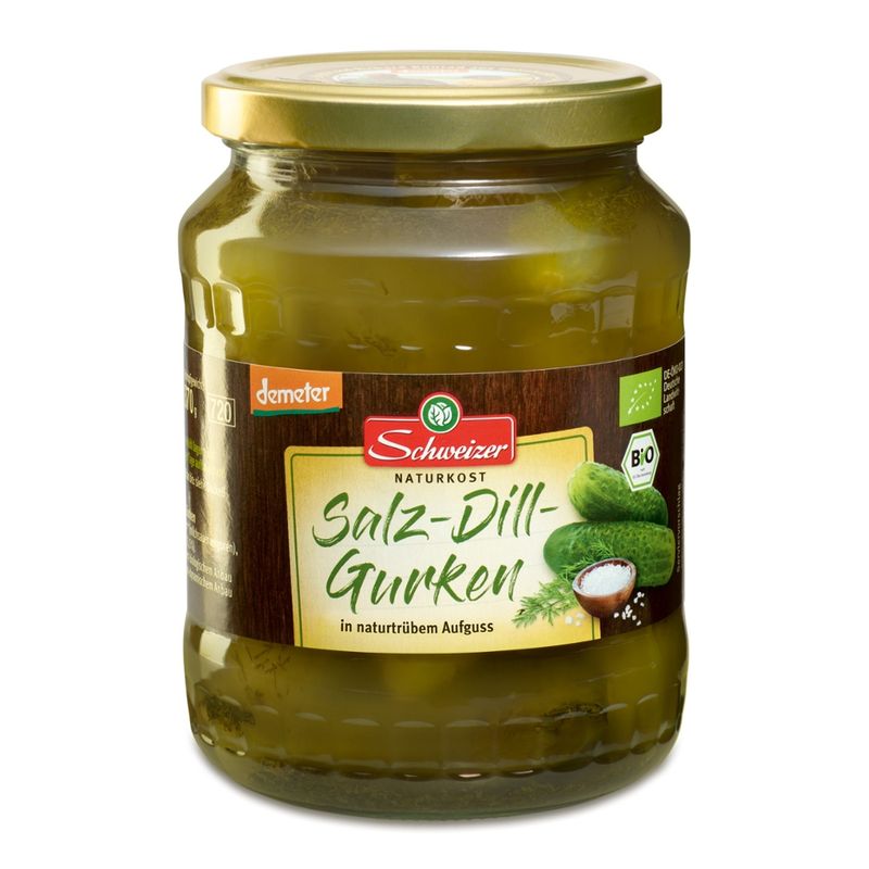 Schweizer demeter Salzdillgurken - Produktbild