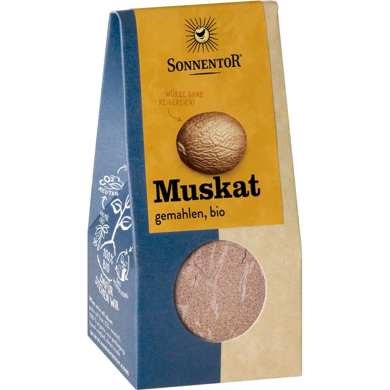 Sonnentor Muskatnuss gemahlen, Packung - Produktbild
