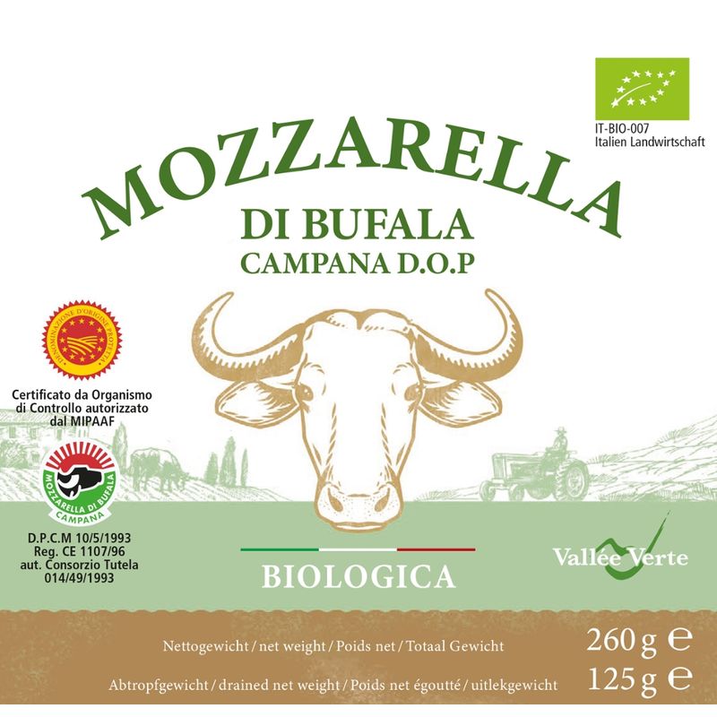 Vallée Verte Mozzarella di Bufala Campana DOP Minis - Produktbild