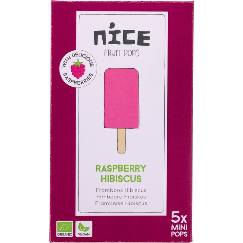 NICE NICE Fruit Pops multipack Himbeere Hibiskus BIO - Produktbild