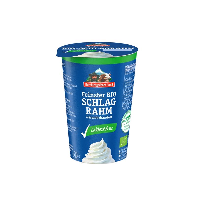 Berchtesgadener Land Bio Bio-Schlagrahm laktosefrei 30% Fett NL-Fair - Produktbild