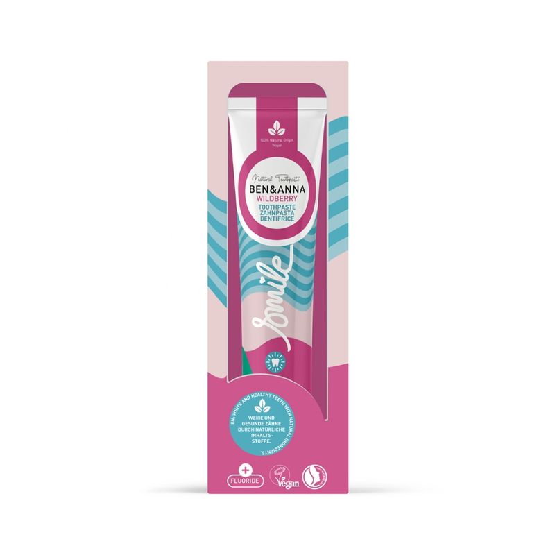 Ben&Anna Natural Care Ben und Anna Alutube Toothpaste "Wild Berry" 75ml - Produktbild