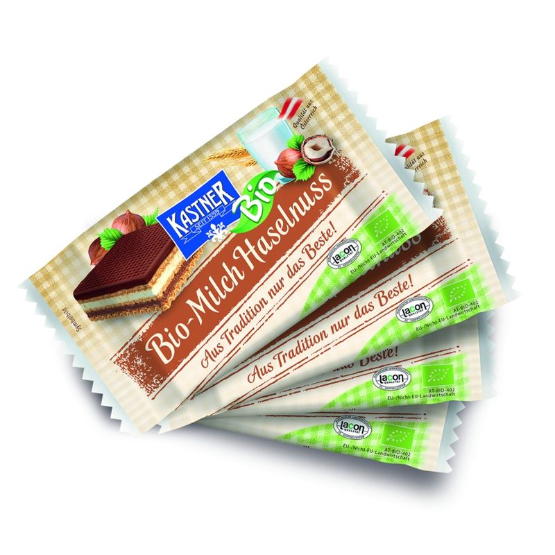 Kastner Bio-Milch-Haselnuss Schnitte 4x25g - Produktbild