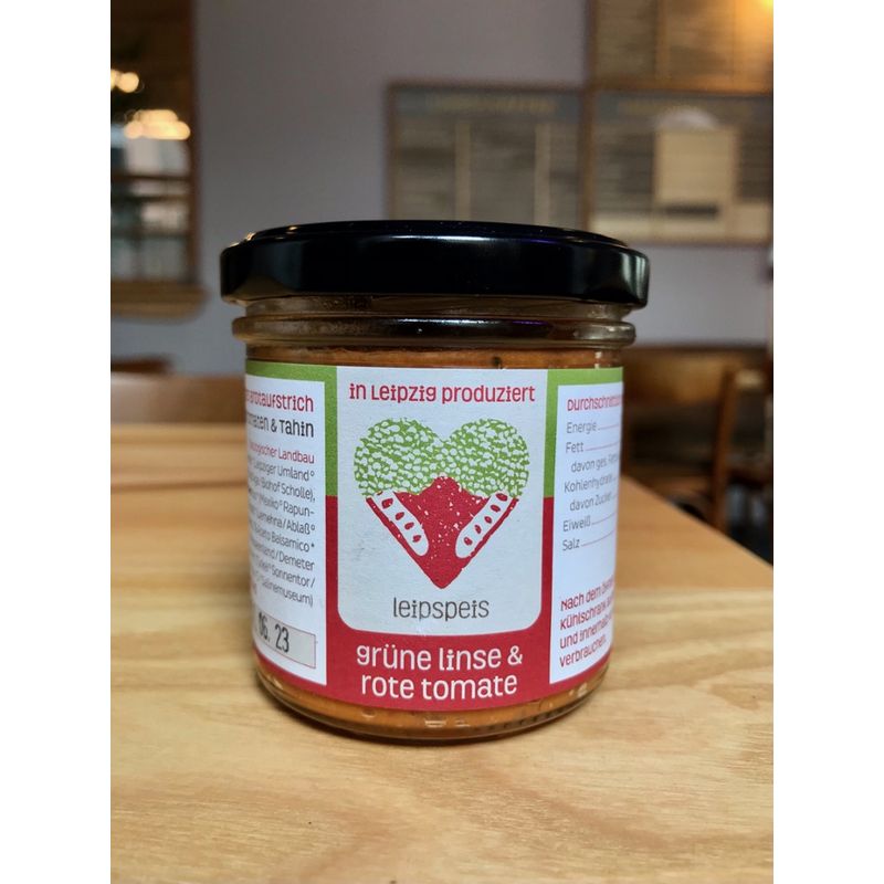 leipspeis Bio-Brotaufstrich grüne linse & rote tomate - Produktbild