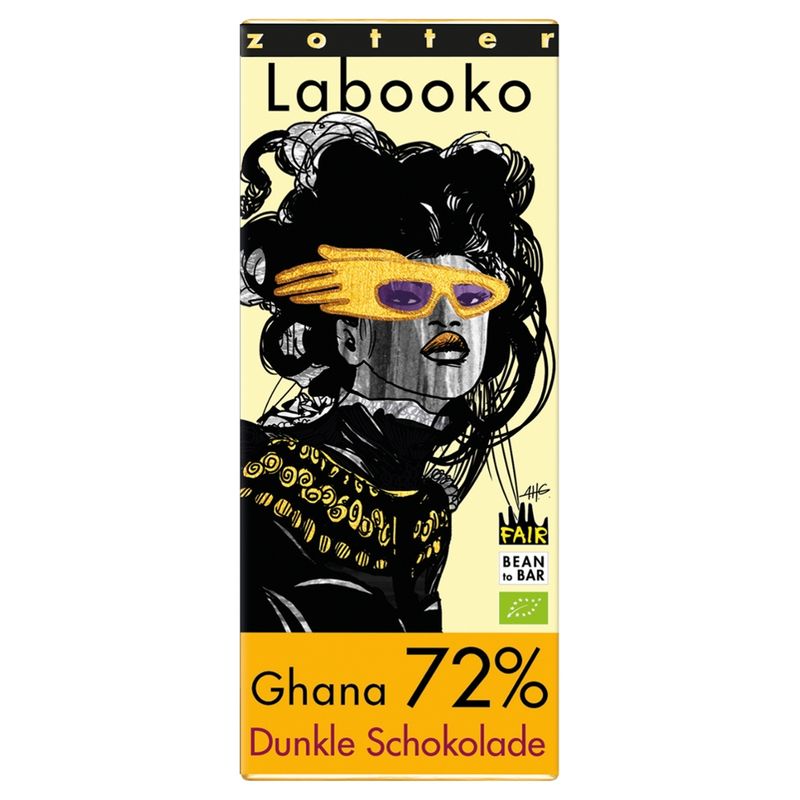 Zotter Schokolade Labooko - 72% Ghana - Produktbild