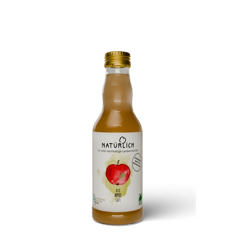 Natürlich Apfelsaft - Direktsaft aus Äpfel vom eigenen Anbau am Ammersee - Produktbild