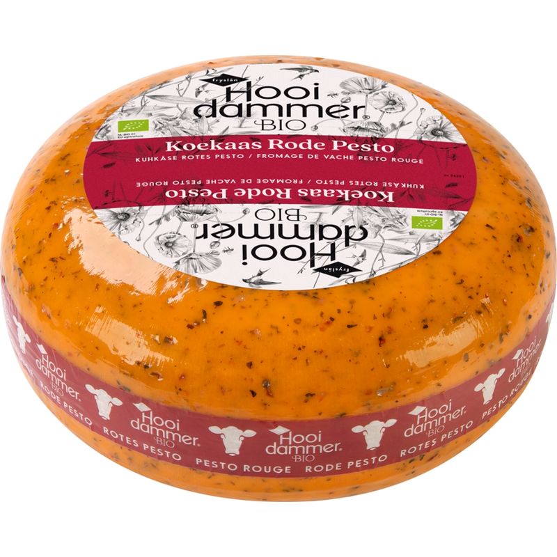Hooidammer Hooidammer Käsezubereitung aus Bio Schnittkäse Rotes Pesto Kräuter 4/5kg mindestens 50% Fett i. Tr. - Produktbild