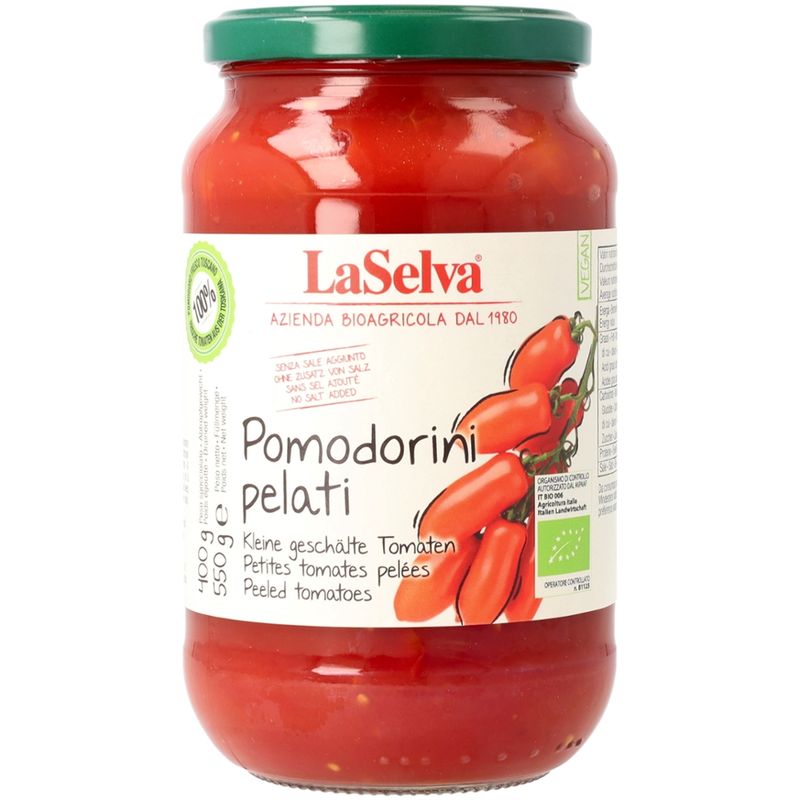LaSelva Pomodorini pelati - Kleine Geschälte Tomaten - Produktbild