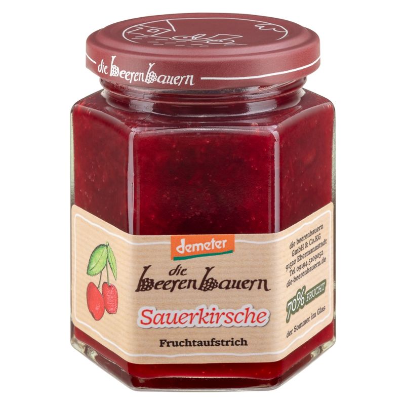 die beerenbauern Sauerkirsche Fruchtaufstrich - Produktbild
