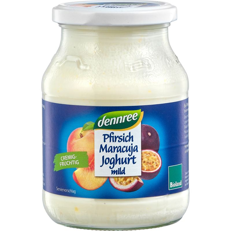 dennree Pfirsich-Maracuja-Joghurt, mild - Produktbild