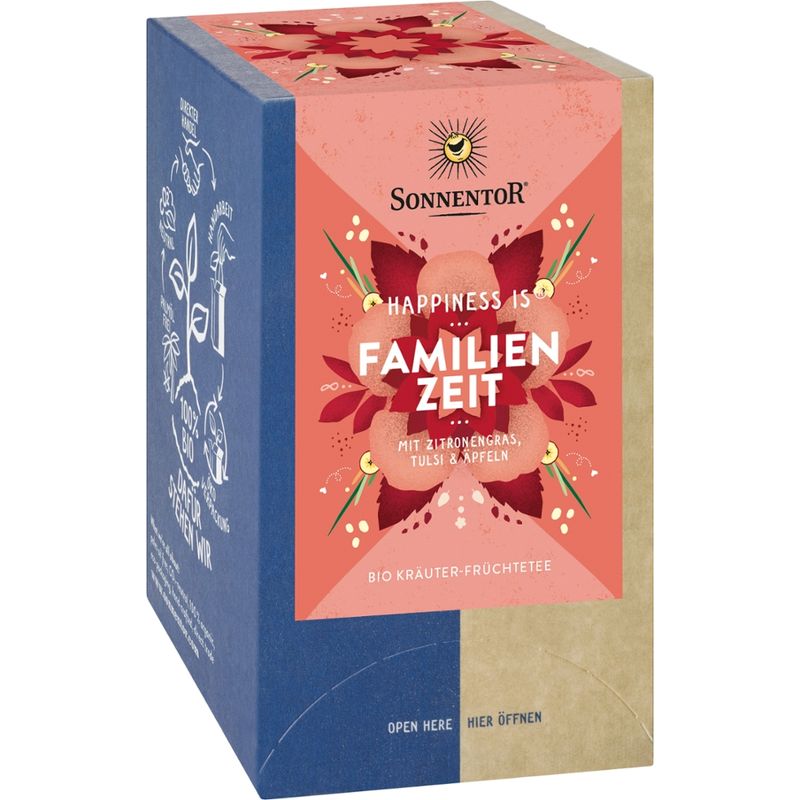 Sonnentor Familienzeit Tee Happiness is®, Doppelkammerbeutel - Produktbild