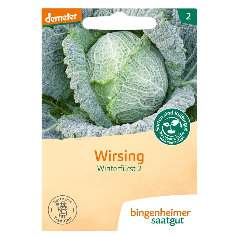 Bingenheimer Saatgut Winterfürst 2 - Wirsingkohl (Saatgut) - Produktbild