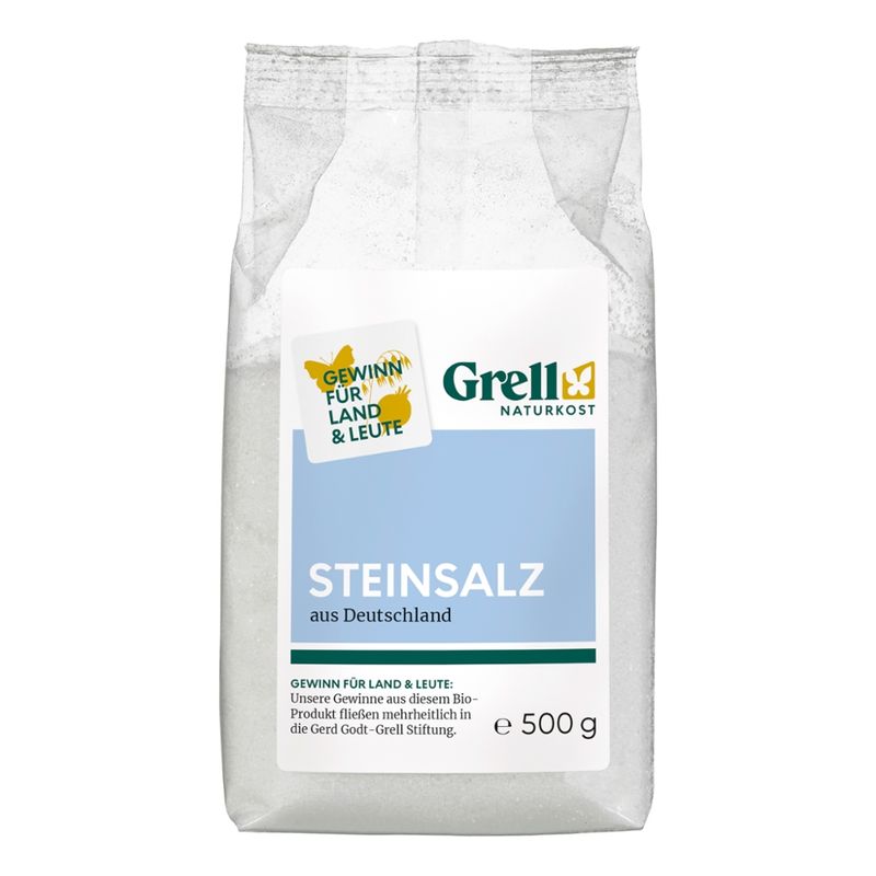 Grell Naturkost Steinsalz aus Deutschland - Produktbild