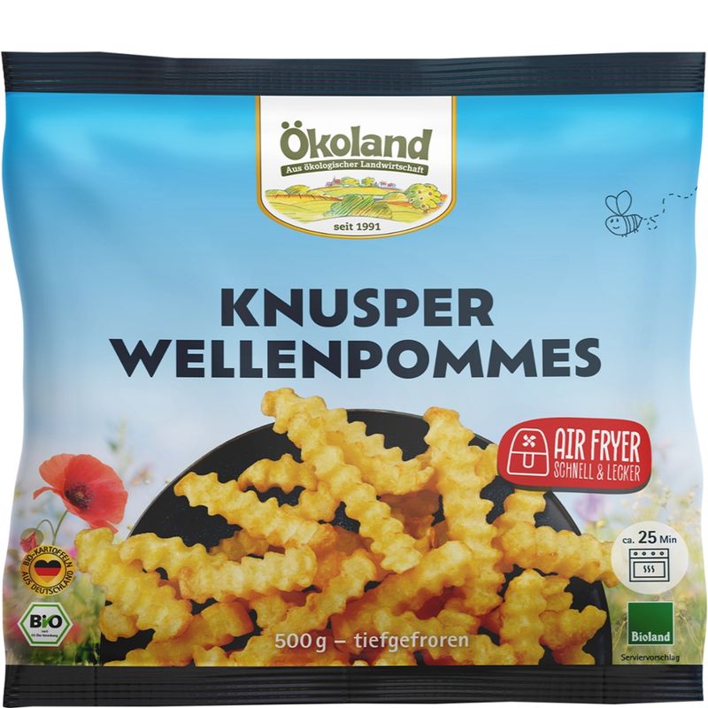 ÖKOLAND Knusper Pommes Wellenschnitt - Produktbild