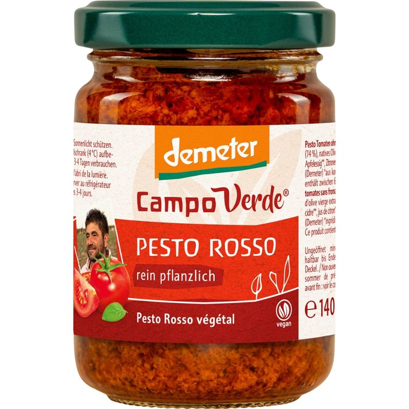 Campo Verde dem. Pesto Rosso 140g - Produktbild