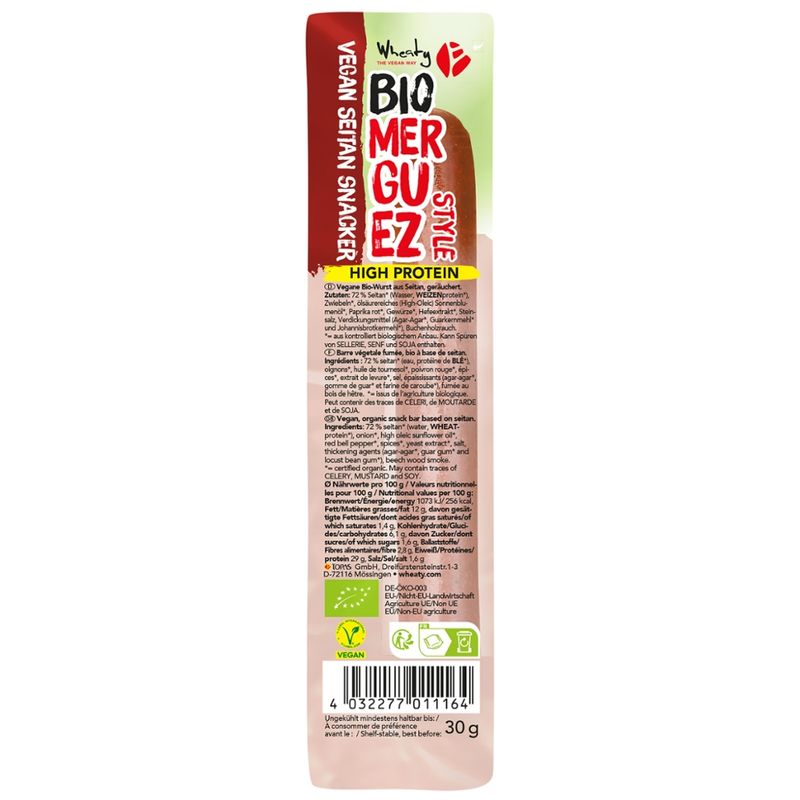 Wheaty Wheaty MERGUEZ SNACKER VEGAN - Produktbild