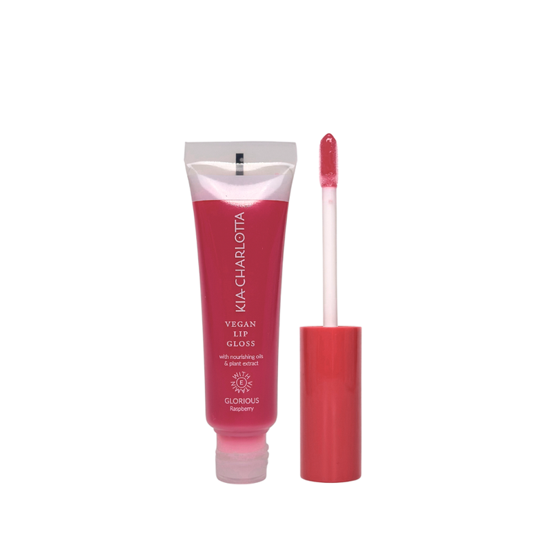 Kia-Charlotta Kia-Charlotta, Veganer Lipgloss Glorious (Himbeere), Zertifiziert Natürlich & Vegan, Made in Germany, 11ml - Produktbild