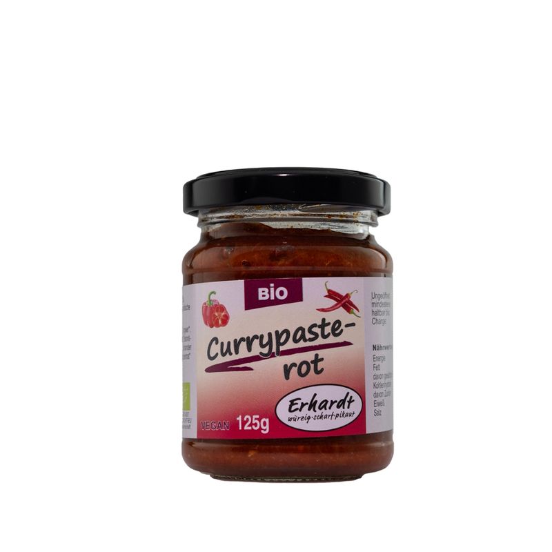 Erhardt würzig • scharf • pikant Currypaste rot Bio - Produktbild