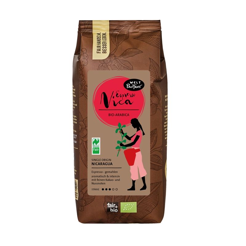 WeltPartner Espresso Nica, gemahlen, bio, Naturland Fair - Produktbild