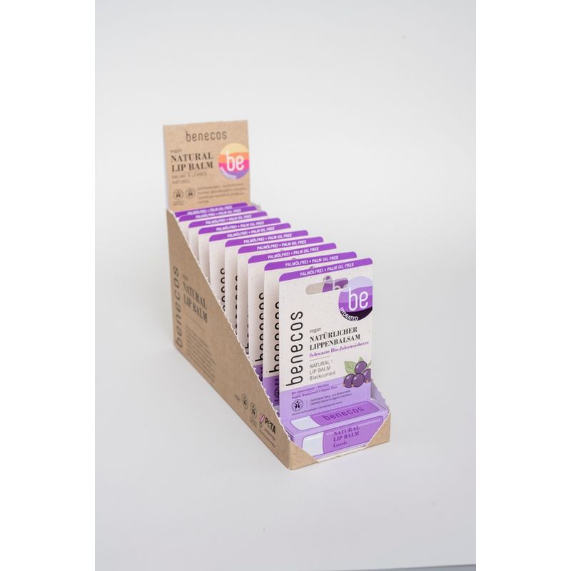 benecos benecos Lip Balm Display Cassis - Produktbild