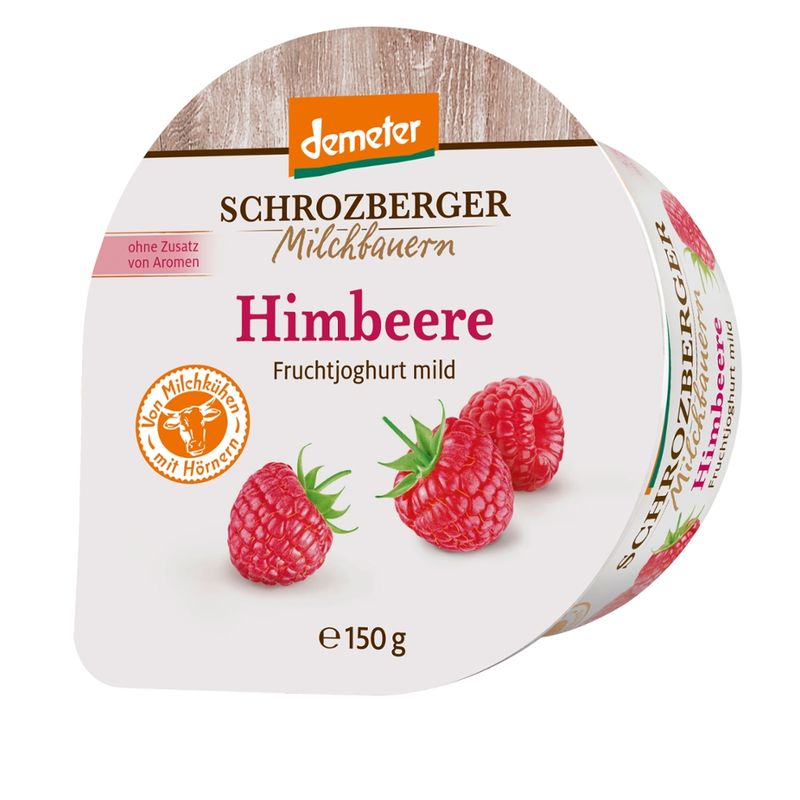 Schrozberger Milchbauern demeter Fruchtjoghurt mild Himbeere - Produktbild