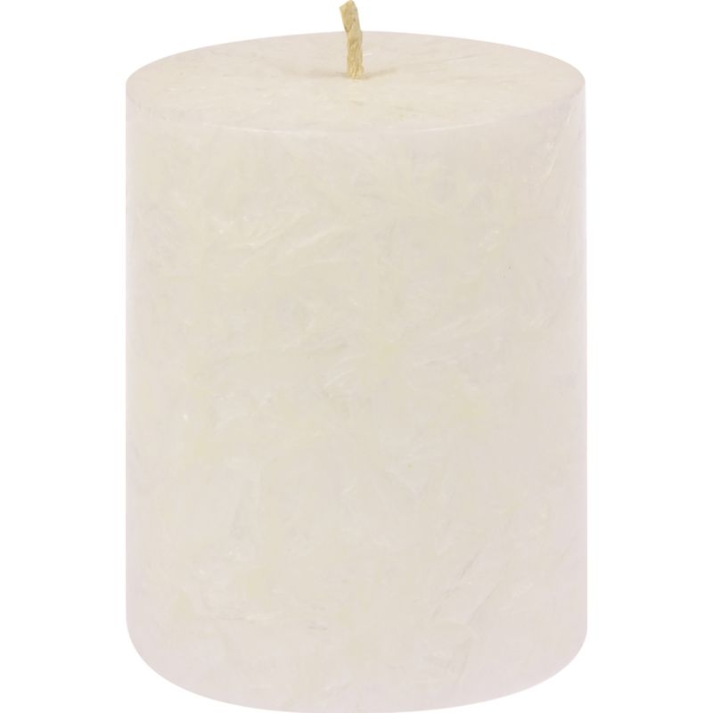 Kerzenfarm Hahn Stearin-Stumpen 64x75 aus 100% pflanzlichem Stearin, weiß - Produktbild