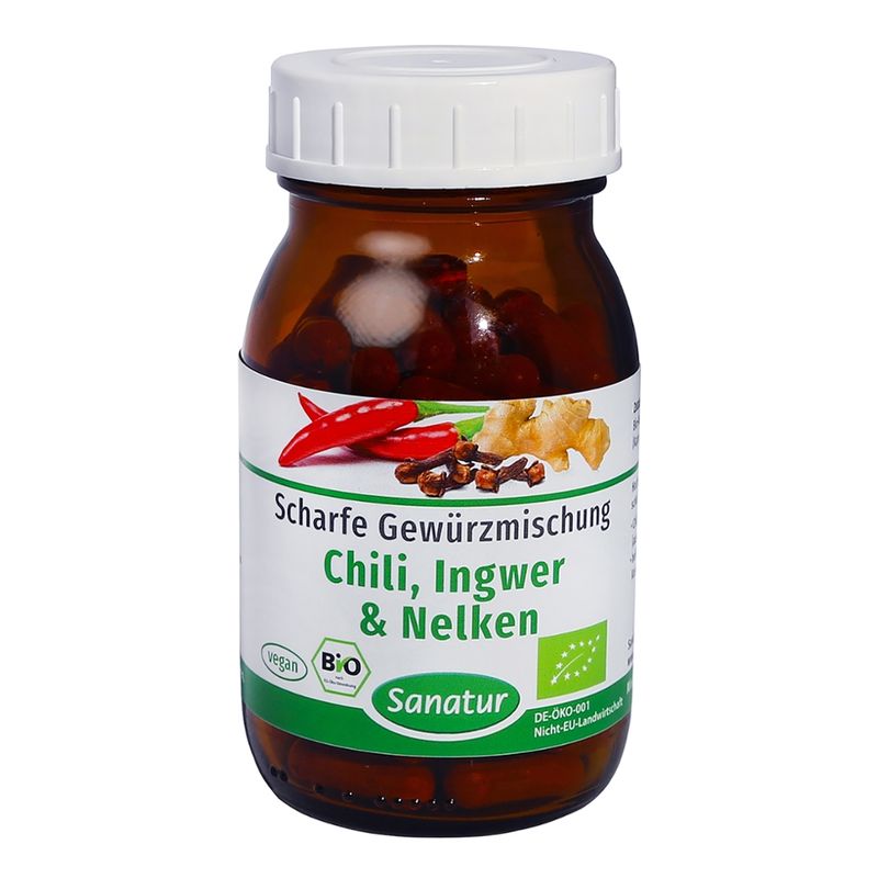 Sanatur Sanatur Chili, Ingwer & Nelken, Bio, 90 Kapseln - Produktbild