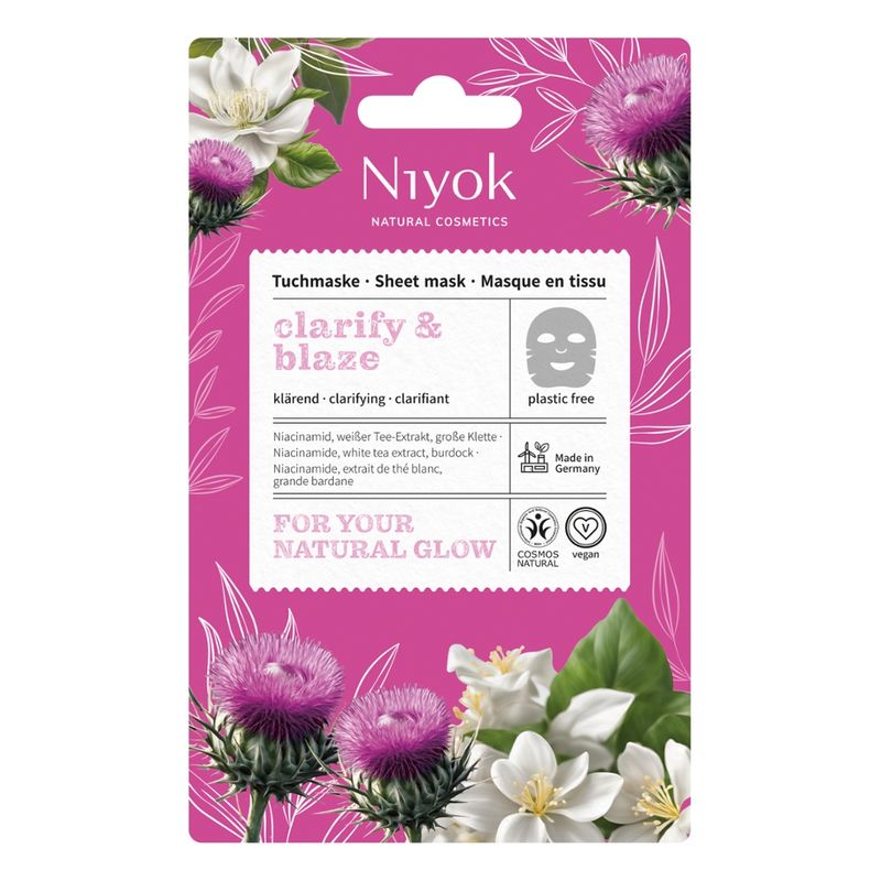 Niyok Klärende Tuchmaske clarify & blaze - Produktbild