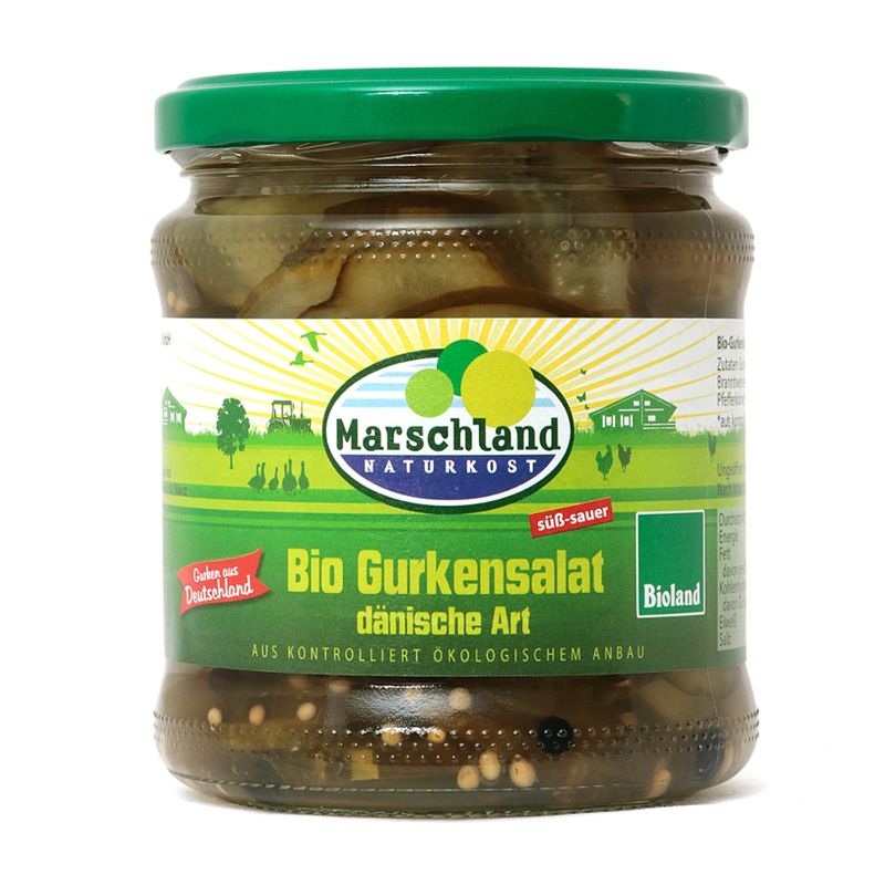 Marschland  Bioland Bio-Gurkensalat 370 ml Gl. MARSCHLAND - Produktbild
